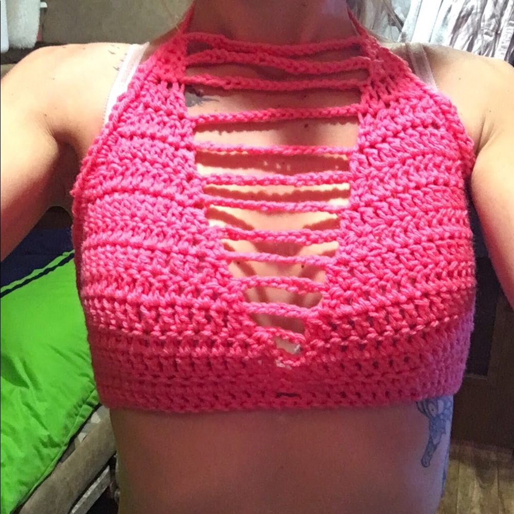 Hand Crocheted Halter Top